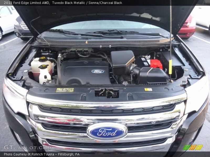 Tuxedo Black Metallic / Sienna/Charcoal Black 2013 Ford Edge Limited AWD