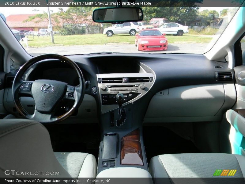 Tungsten Silver Pearl / Light Gray/Espresso Birds-Eye Maple 2010 Lexus RX 350
