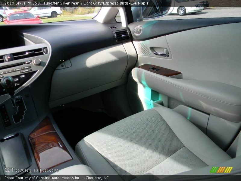 Tungsten Silver Pearl / Light Gray/Espresso Birds-Eye Maple 2010 Lexus RX 350