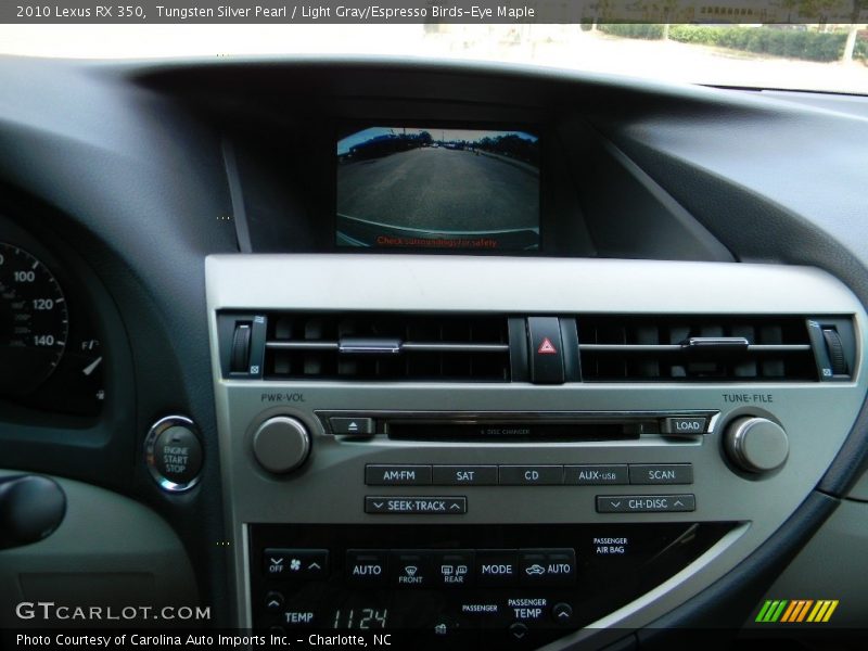 Tungsten Silver Pearl / Light Gray/Espresso Birds-Eye Maple 2010 Lexus RX 350