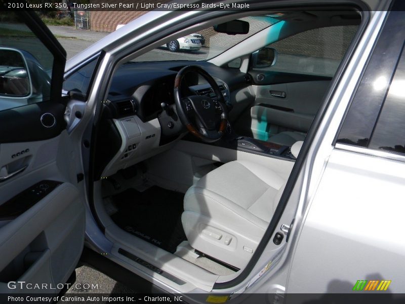 Tungsten Silver Pearl / Light Gray/Espresso Birds-Eye Maple 2010 Lexus RX 350