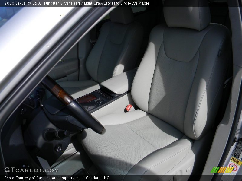 Tungsten Silver Pearl / Light Gray/Espresso Birds-Eye Maple 2010 Lexus RX 350