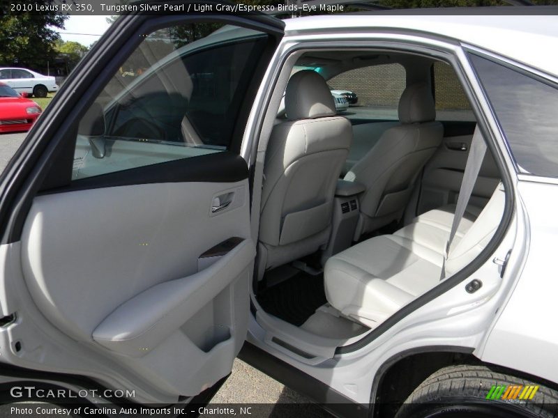 Tungsten Silver Pearl / Light Gray/Espresso Birds-Eye Maple 2010 Lexus RX 350