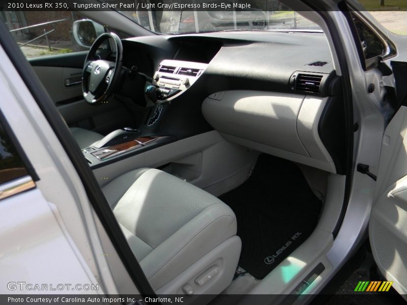 Tungsten Silver Pearl / Light Gray/Espresso Birds-Eye Maple 2010 Lexus RX 350