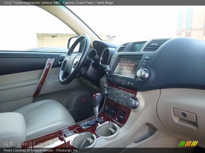 Cypress Green Pearl / Sand Beige 2012 Toyota Highlander Limited 4WD