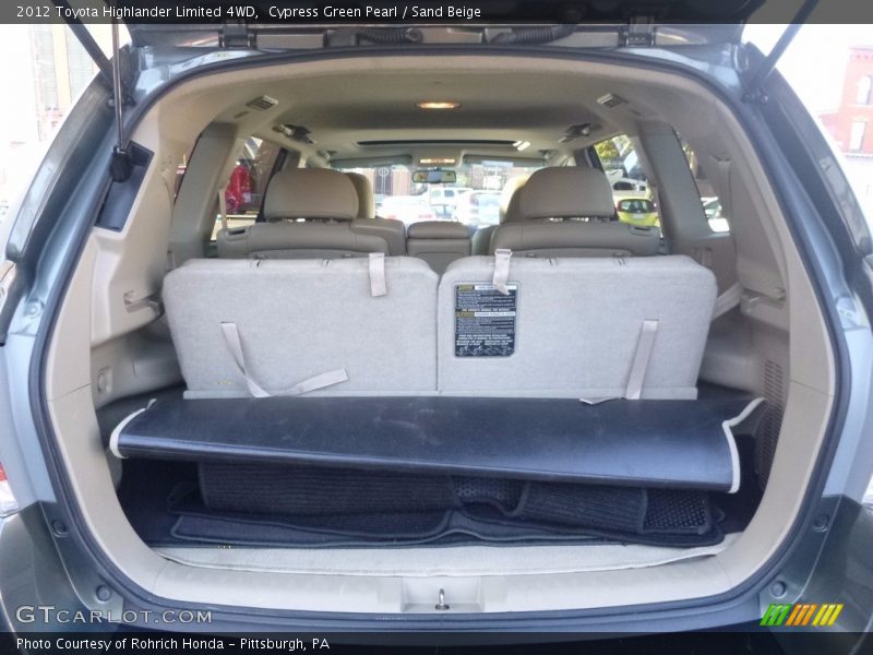 Cypress Green Pearl / Sand Beige 2012 Toyota Highlander Limited 4WD