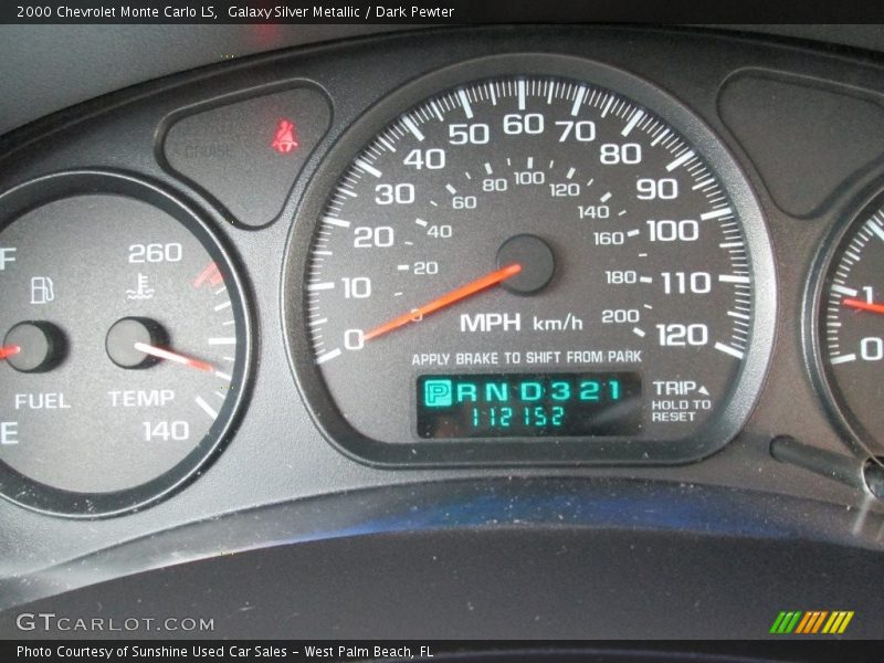 Galaxy Silver Metallic / Dark Pewter 2000 Chevrolet Monte Carlo LS