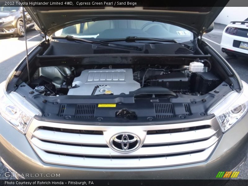 Cypress Green Pearl / Sand Beige 2012 Toyota Highlander Limited 4WD