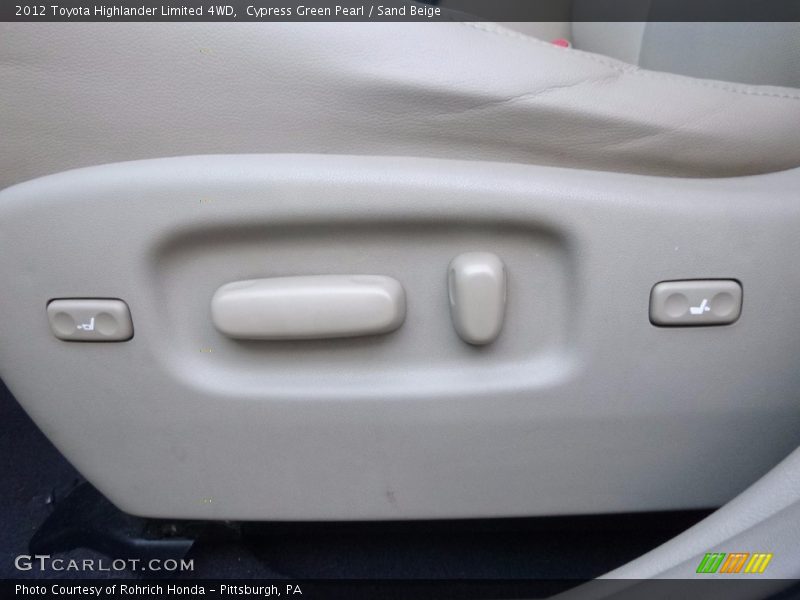 Cypress Green Pearl / Sand Beige 2012 Toyota Highlander Limited 4WD