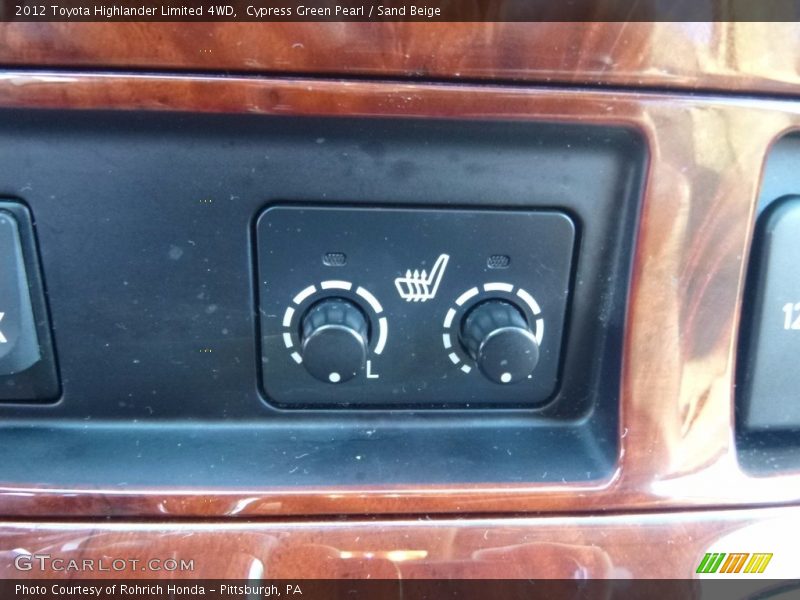 Cypress Green Pearl / Sand Beige 2012 Toyota Highlander Limited 4WD