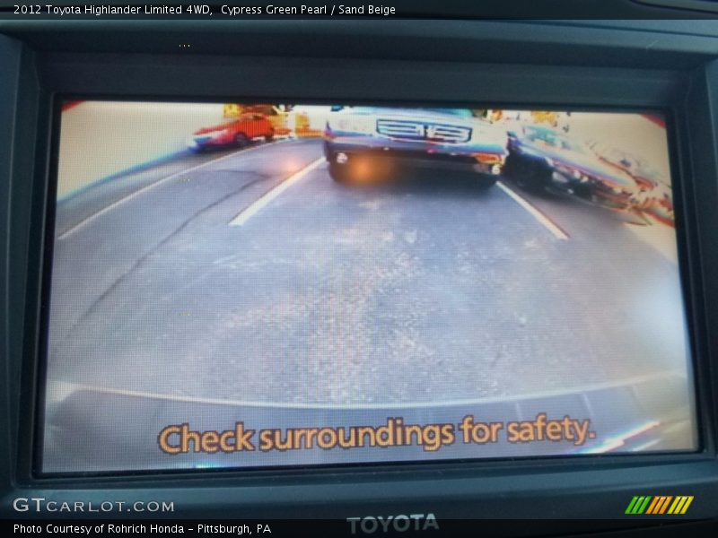 Cypress Green Pearl / Sand Beige 2012 Toyota Highlander Limited 4WD