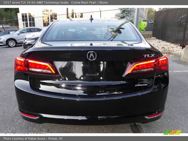 Crystal Black Pearl / Ebony 2017 Acura TLX V6 SH-AWD Technology Sedan