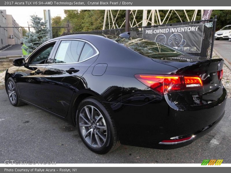 Crystal Black Pearl / Ebony 2017 Acura TLX V6 SH-AWD Technology Sedan