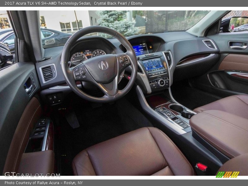 Crystal Black Pearl / Ebony 2017 Acura TLX V6 SH-AWD Technology Sedan
