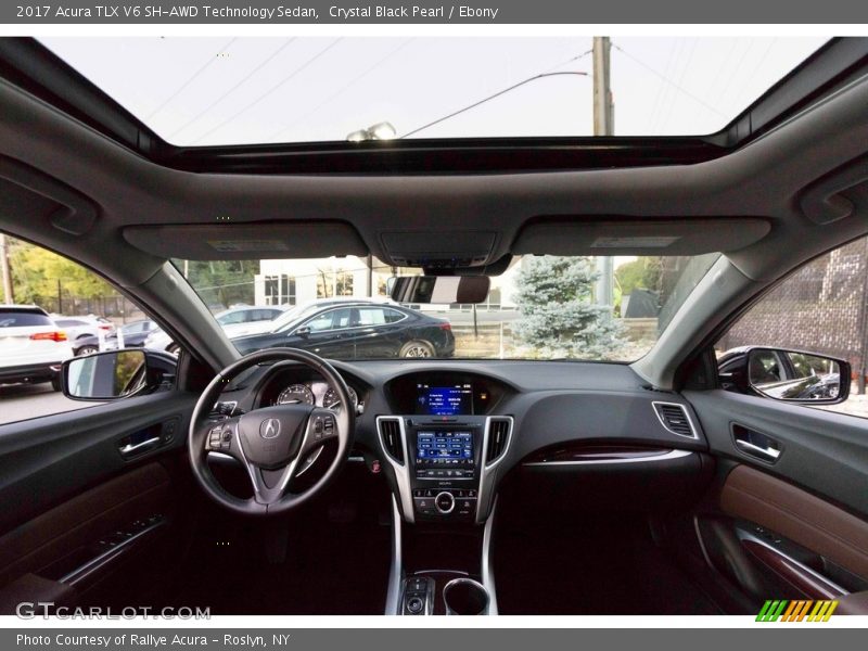 Crystal Black Pearl / Ebony 2017 Acura TLX V6 SH-AWD Technology Sedan