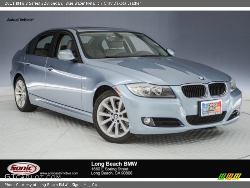 Blue Water Metallic / Gray Dakota Leather 2011 BMW 3 Series 328i Sedan
