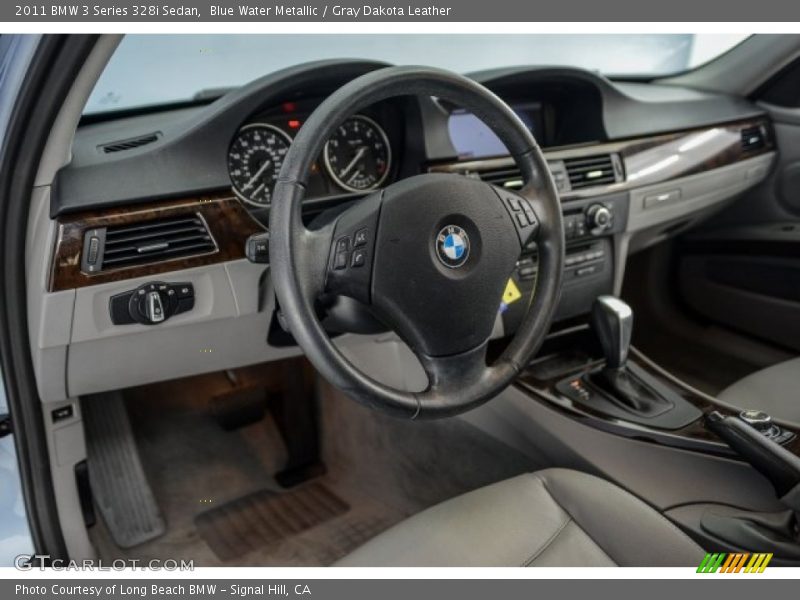 Blue Water Metallic / Gray Dakota Leather 2011 BMW 3 Series 328i Sedan