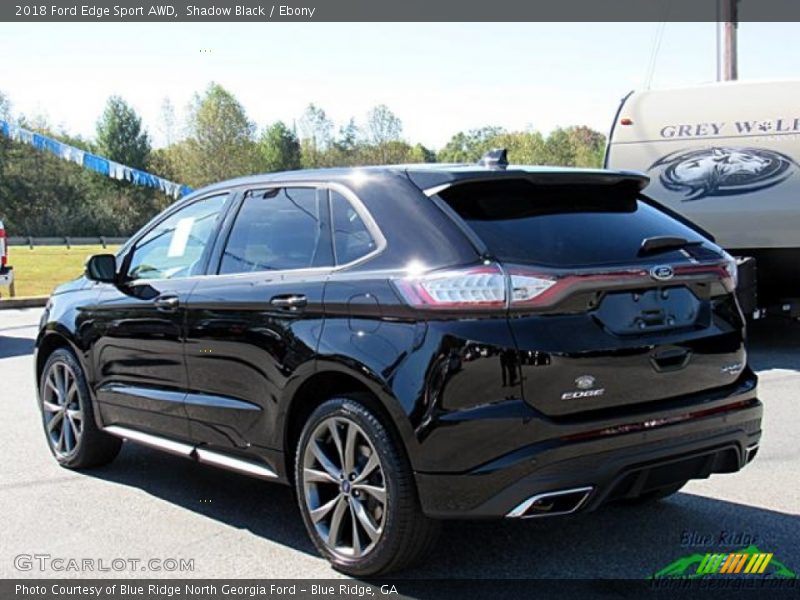 Shadow Black / Ebony 2018 Ford Edge Sport AWD