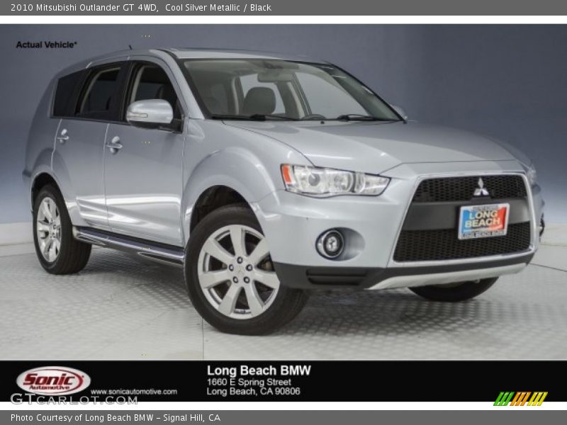 Cool Silver Metallic / Black 2010 Mitsubishi Outlander GT 4WD
