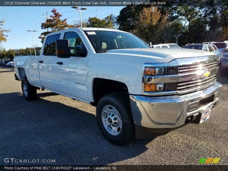 Summit White / Dark Ash/Jet Black 2018 Chevrolet Silverado 2500HD Work Truck Crew Cab 4x4