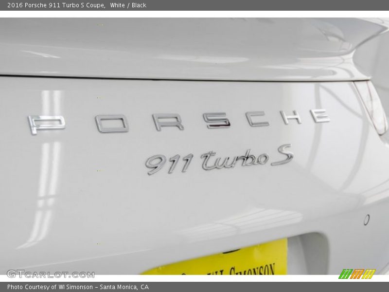  2016 911 Turbo S Coupe Logo