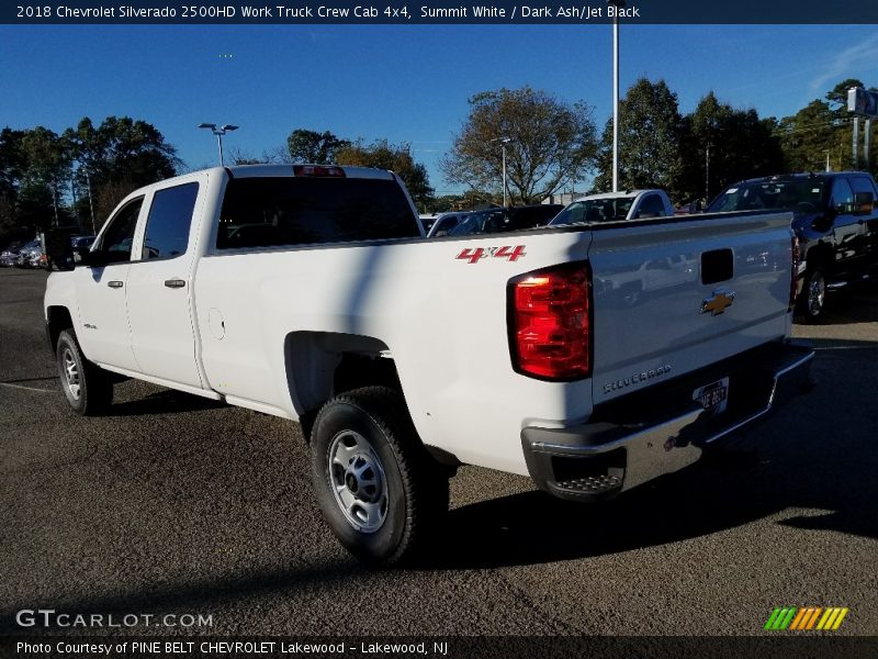 Summit White / Dark Ash/Jet Black 2018 Chevrolet Silverado 2500HD Work Truck Crew Cab 4x4