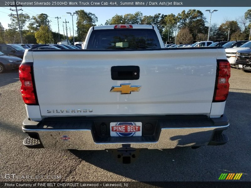 Summit White / Dark Ash/Jet Black 2018 Chevrolet Silverado 2500HD Work Truck Crew Cab 4x4