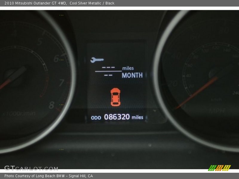 Cool Silver Metallic / Black 2010 Mitsubishi Outlander GT 4WD