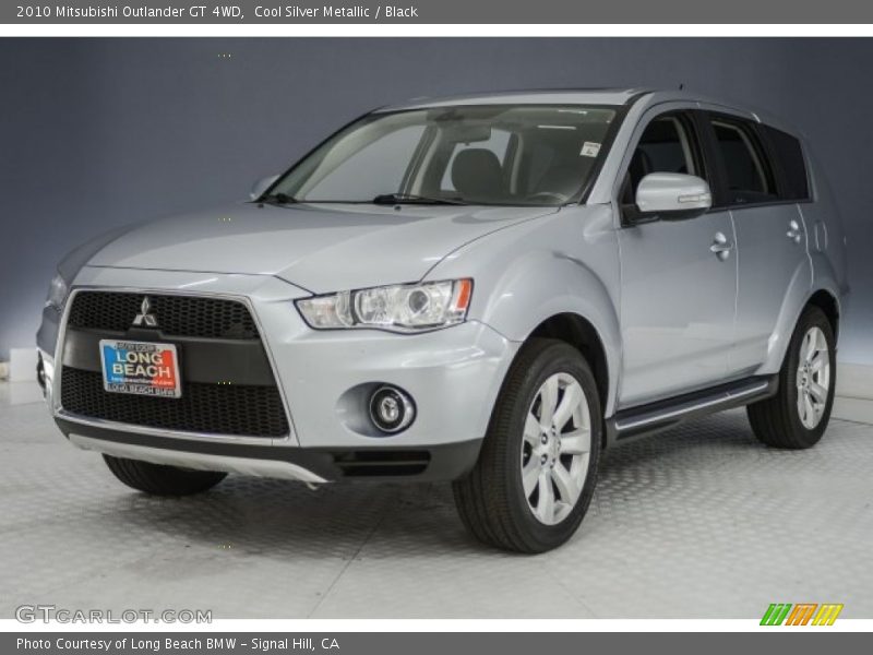 Cool Silver Metallic / Black 2010 Mitsubishi Outlander GT 4WD