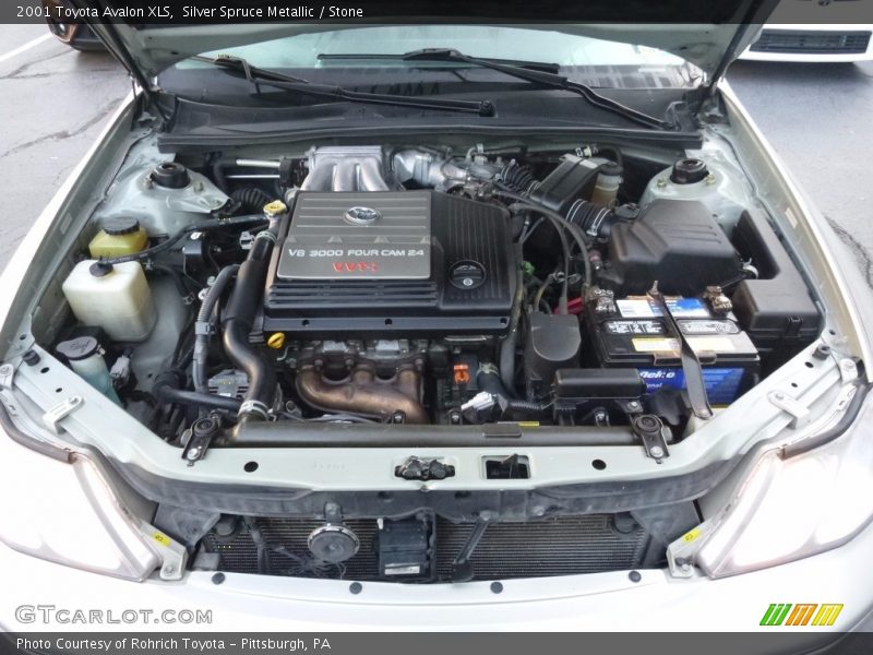 Silver Spruce Metallic / Stone 2001 Toyota Avalon XLS