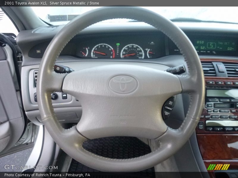 Silver Spruce Metallic / Stone 2001 Toyota Avalon XLS