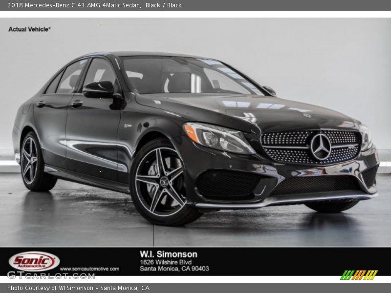 Black / Black 2018 Mercedes-Benz C 43 AMG 4Matic Sedan