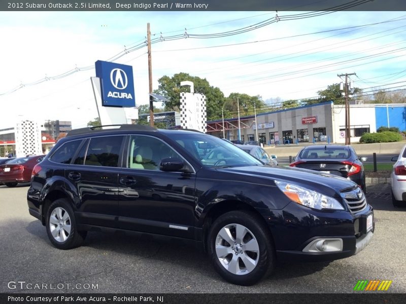 Deep Indigo Pearl / Warm Ivory 2012 Subaru Outback 2.5i Limited