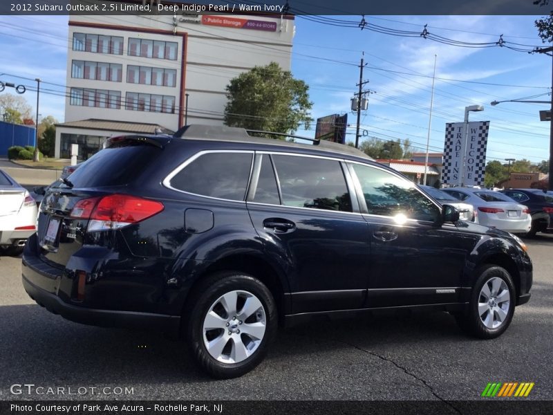 Deep Indigo Pearl / Warm Ivory 2012 Subaru Outback 2.5i Limited
