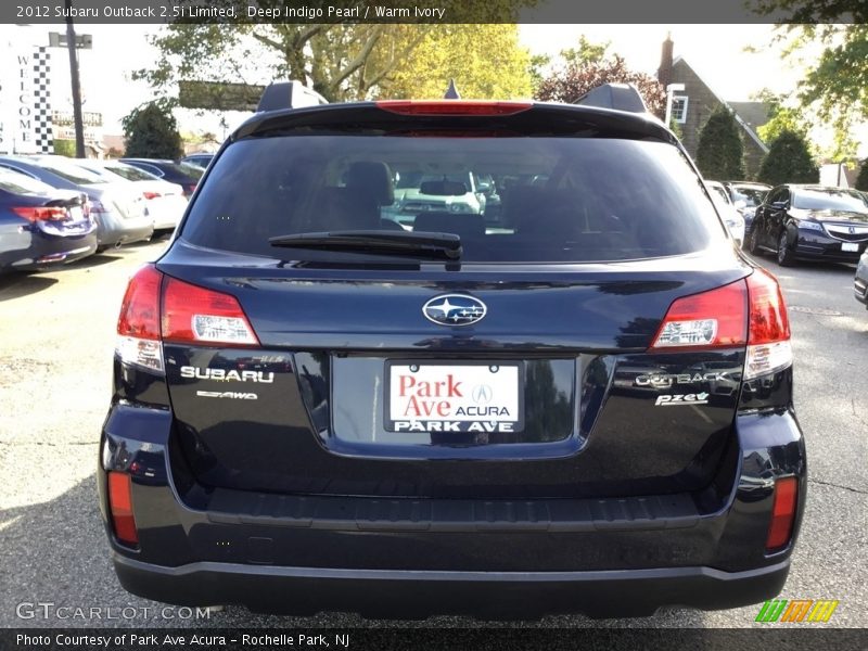 Deep Indigo Pearl / Warm Ivory 2012 Subaru Outback 2.5i Limited