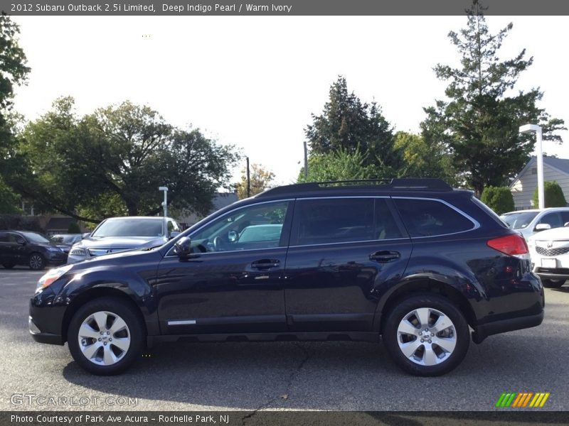 Deep Indigo Pearl / Warm Ivory 2012 Subaru Outback 2.5i Limited