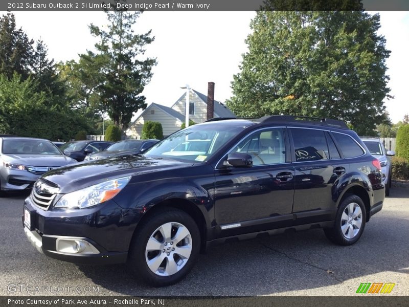 Deep Indigo Pearl / Warm Ivory 2012 Subaru Outback 2.5i Limited