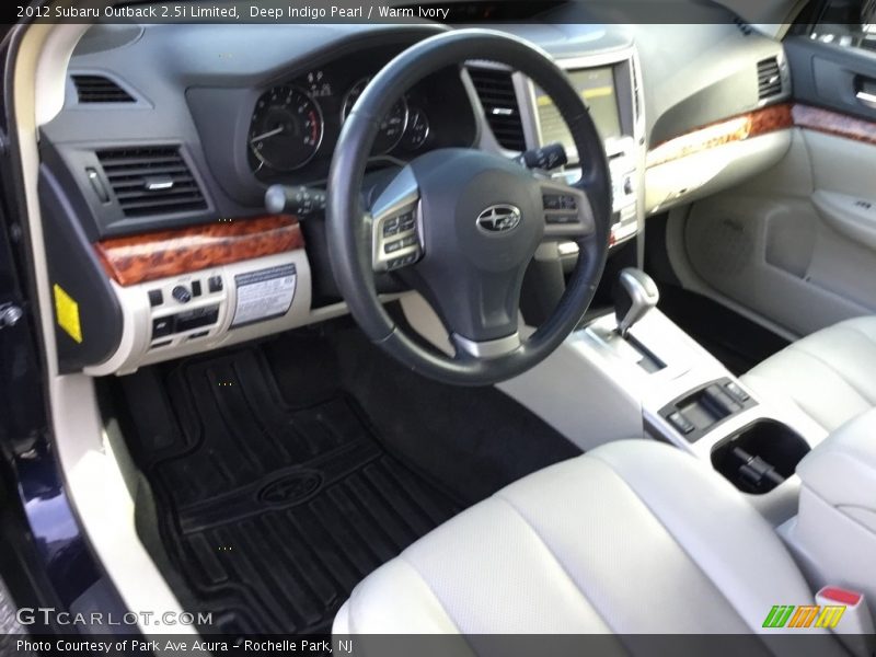 Deep Indigo Pearl / Warm Ivory 2012 Subaru Outback 2.5i Limited