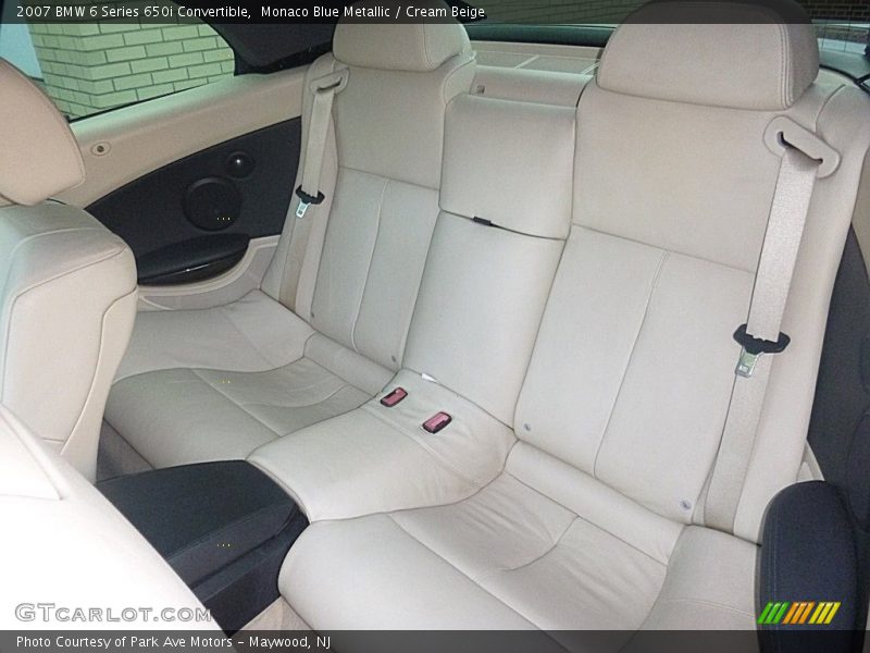 Monaco Blue Metallic / Cream Beige 2007 BMW 6 Series 650i Convertible