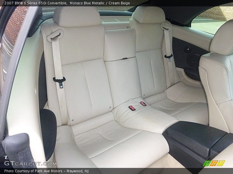 Monaco Blue Metallic / Cream Beige 2007 BMW 6 Series 650i Convertible