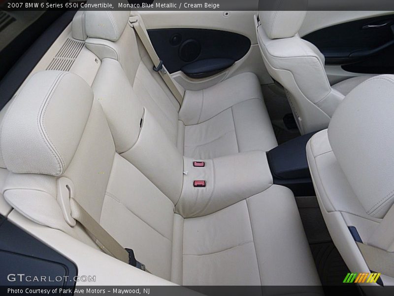 Monaco Blue Metallic / Cream Beige 2007 BMW 6 Series 650i Convertible