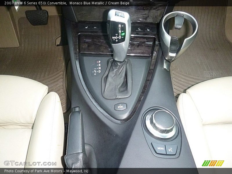 Monaco Blue Metallic / Cream Beige 2007 BMW 6 Series 650i Convertible