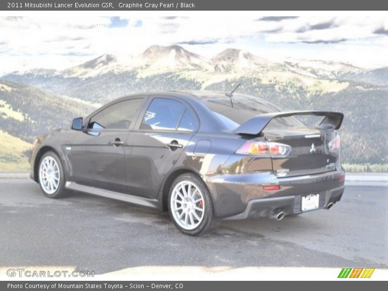 Graphite Gray Pearl / Black 2011 Mitsubishi Lancer Evolution GSR