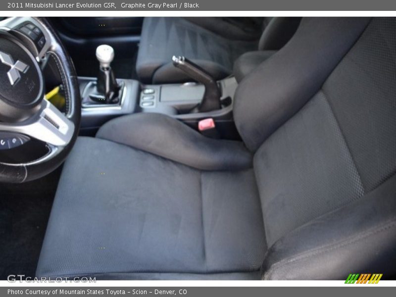 Graphite Gray Pearl / Black 2011 Mitsubishi Lancer Evolution GSR