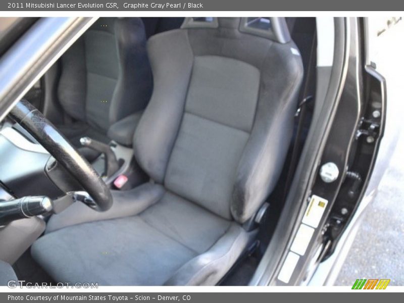 Graphite Gray Pearl / Black 2011 Mitsubishi Lancer Evolution GSR