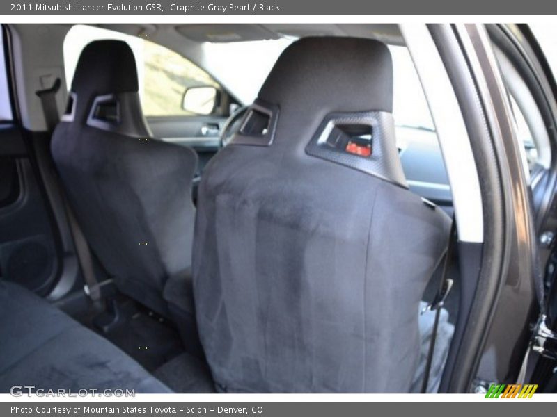 Graphite Gray Pearl / Black 2011 Mitsubishi Lancer Evolution GSR