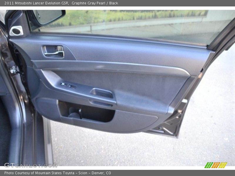 Graphite Gray Pearl / Black 2011 Mitsubishi Lancer Evolution GSR