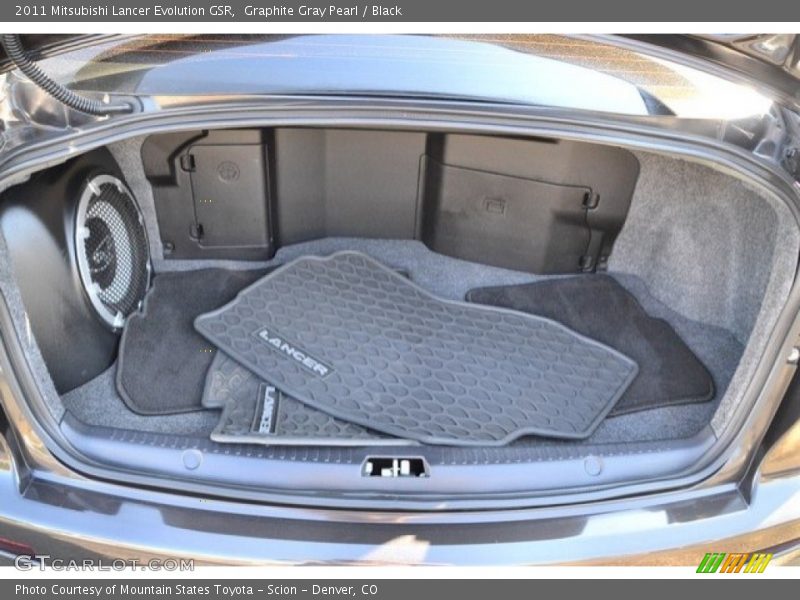 Graphite Gray Pearl / Black 2011 Mitsubishi Lancer Evolution GSR