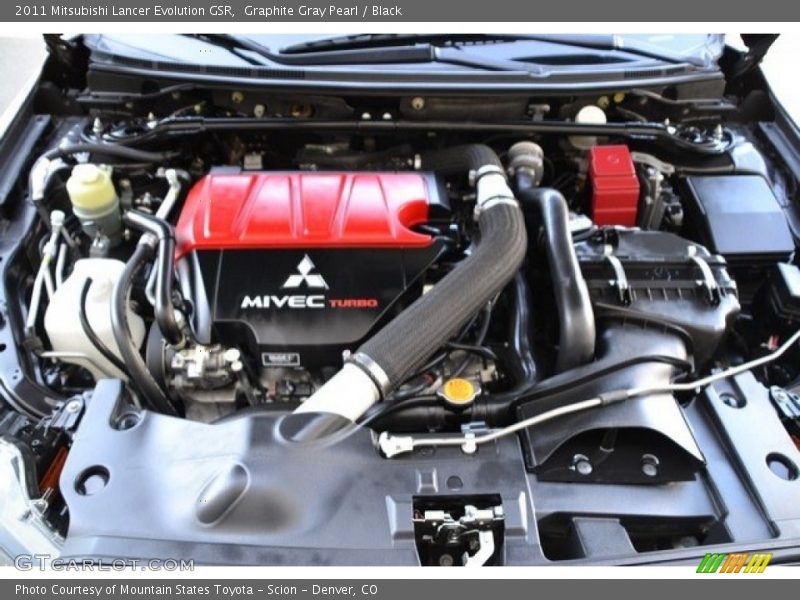 Graphite Gray Pearl / Black 2011 Mitsubishi Lancer Evolution GSR