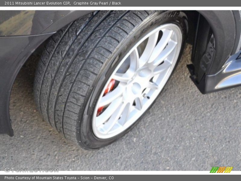 Graphite Gray Pearl / Black 2011 Mitsubishi Lancer Evolution GSR